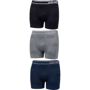 Kit 3 Cuecas Boxer Sem Costura Microfibra Adulto Ecko