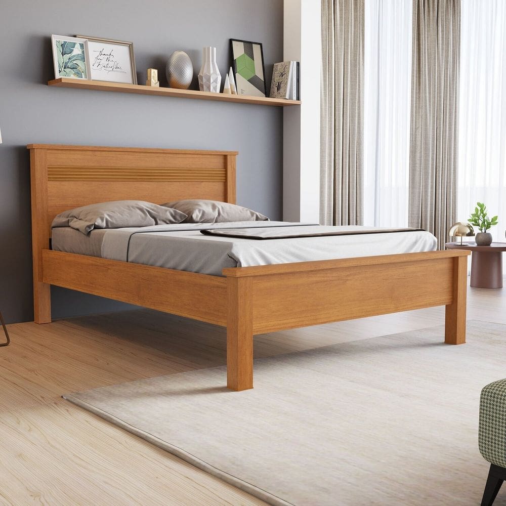 Cama Casal 152,4cm x 206cm x 107,5cm Cinamomo