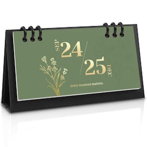 Calendário de mesa Zuozee 2024-2025 18 meses de setembro a dezembro