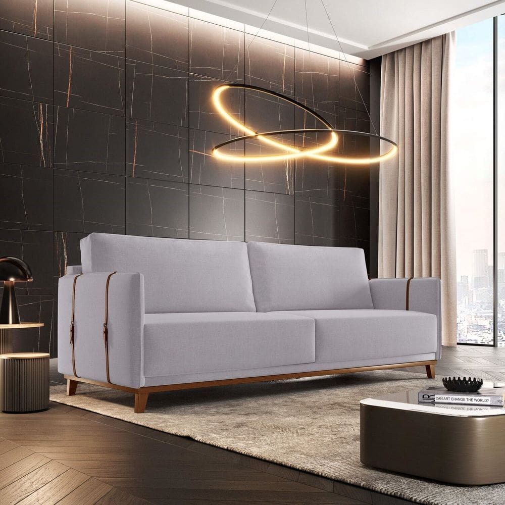 Sofá Living 2 Lugares Dubai 156cm l Cinza