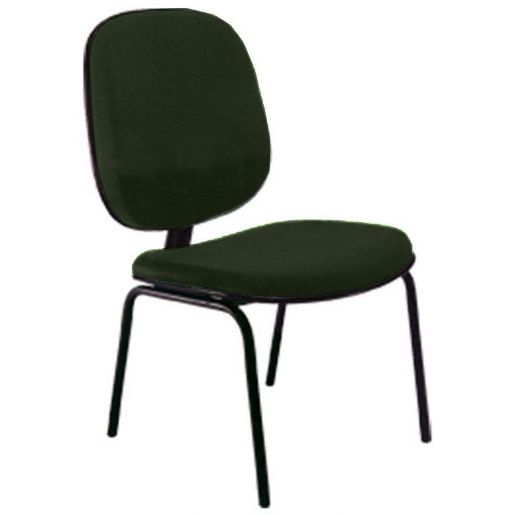 Cadeira Diretor Fixa para Escritório Linha Uno Verde