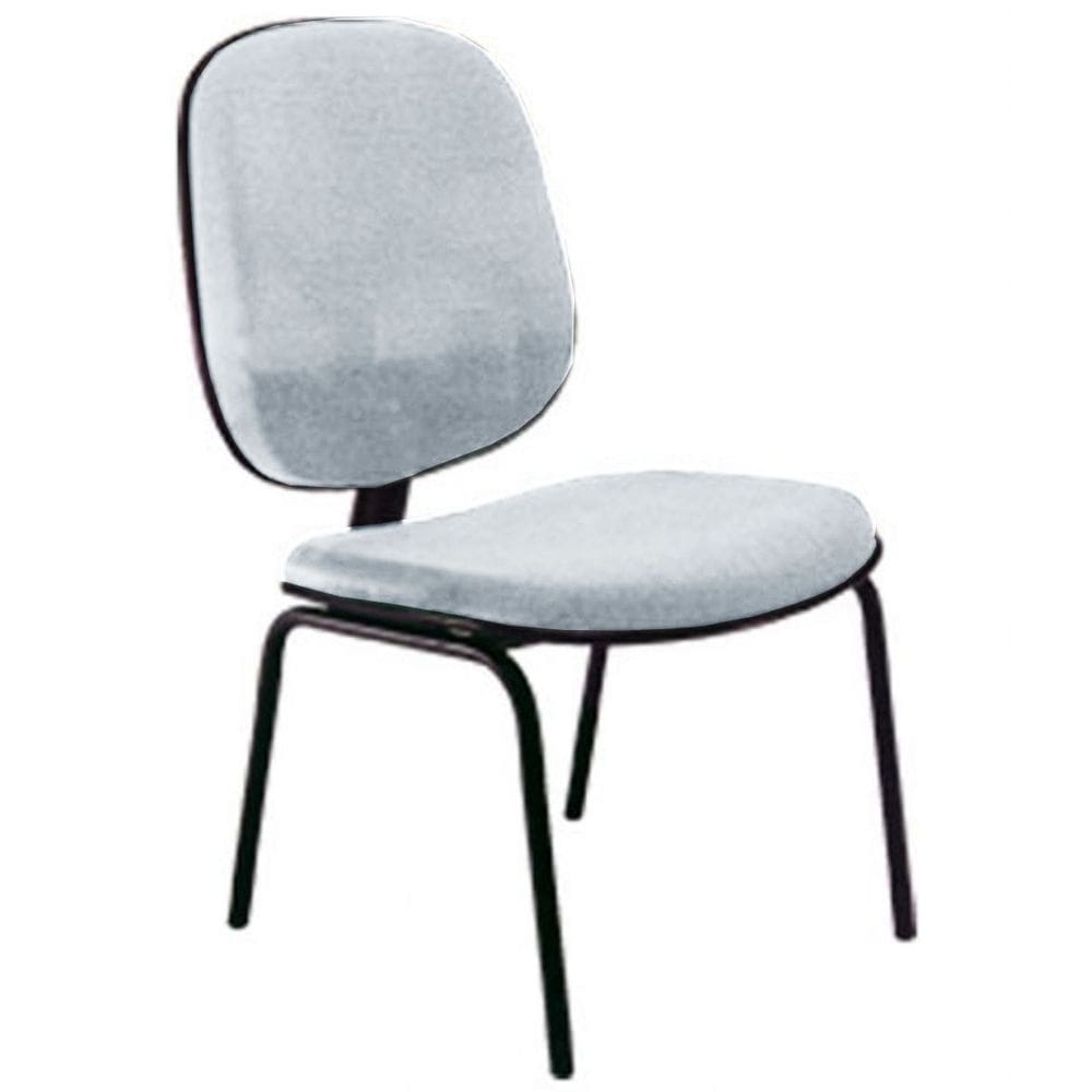 Cadeira Diretor Fixa para Escritório Linha Uno Cinza