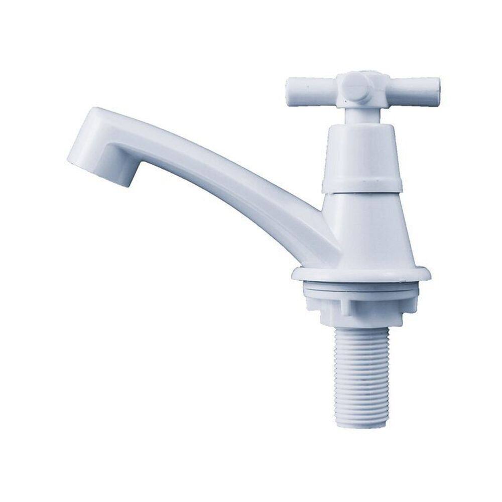 Kit 3 Torneiras Lavatório Banheiro Abs Branca 1/4 de Volta Branco