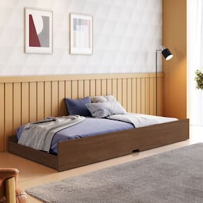 Cama Auxiliar Solteiro 188,6x93x23,5 cm Luna Cacau