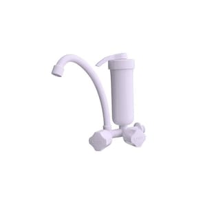 Kit 3 Torneiras Cozinha Purificador de Água Parede com Filtro Civitt Branco