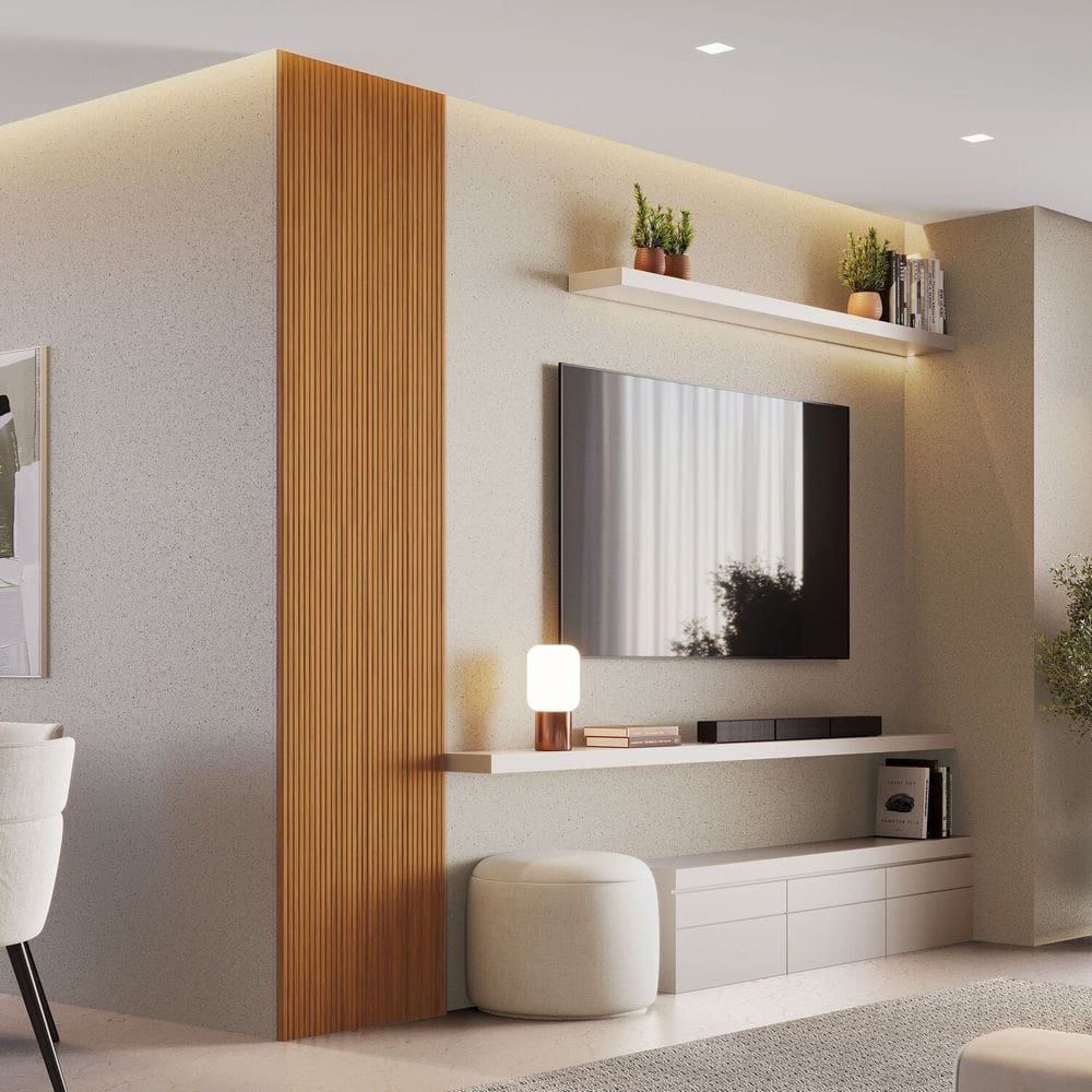 Painel Ripado Decorativo Toquio 100% Mdf em Placa 58x250x3,3 Madeira