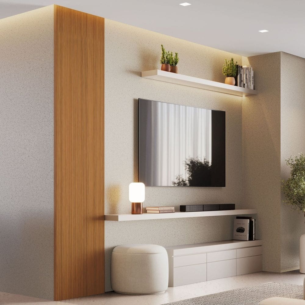 Painel Ripado Decorativo Toronto 100% Mdf em Placa 58x250x3,3 Freijó