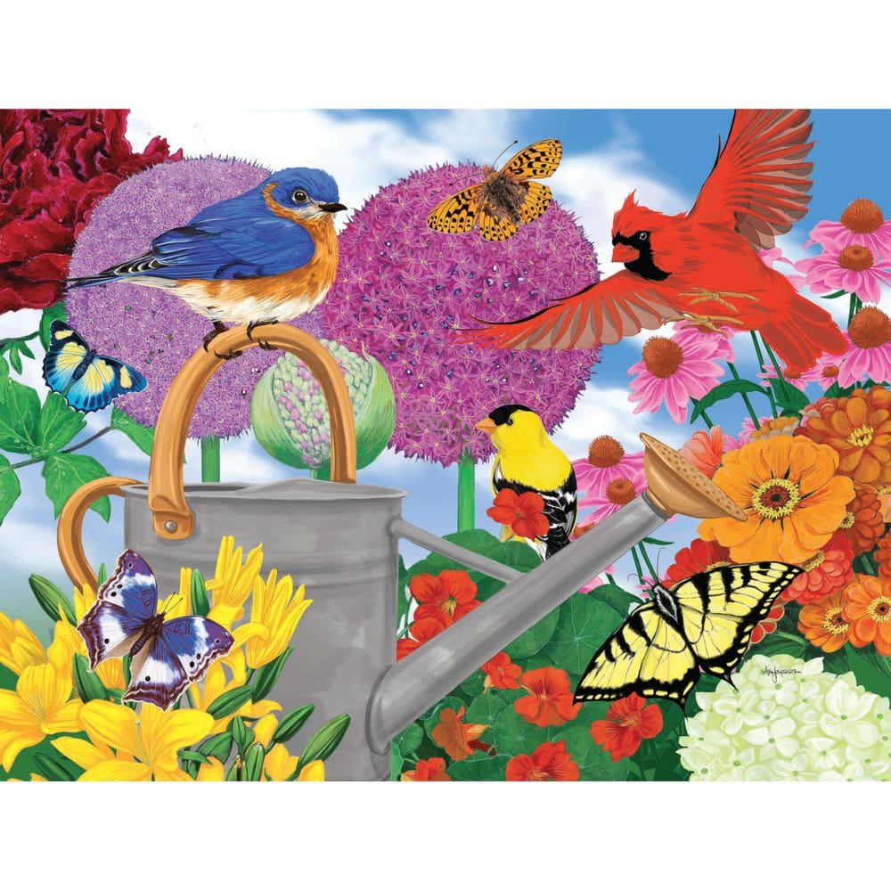 Puzzle KI Puzzles Garden Glory Ann Jasperson Birds 550 peças