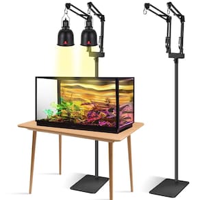 Suporte de lâmpada para répteis Suporte de luz duplo para répteis DXOPHIEX