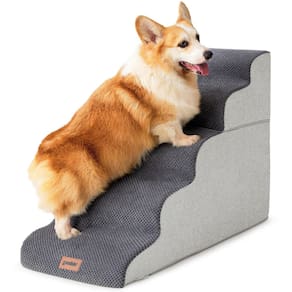 Pet Stairs ZOMISIA 5 degraus para cães pequenos a grandes, cinza