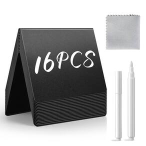 Placas de quadro-negro ABUDEHUANDA Mini 16 unidades com suporte e giz