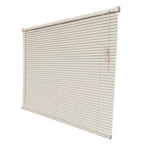 Persiana Horizontal PVC Block Bege 80 (L) x 220 (A) Cm Lâminas Alta Cobertura e Kit de Instalação