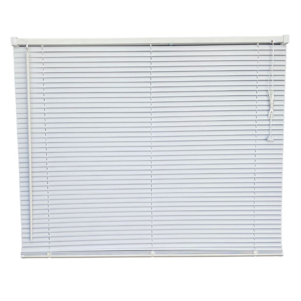 Persiana Horizontal PVC Block Branca 100 (L) x 220 (A) Cm Lâminas Alta Cobertura e Kit de Instalação
