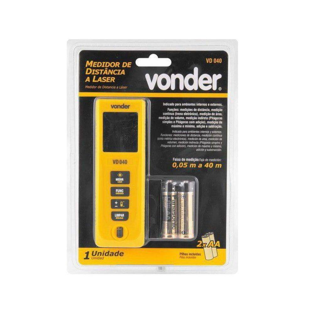 Trena A Laser Vonder 3820040000 Medidor De Distancia  A Laser 40m [F083]