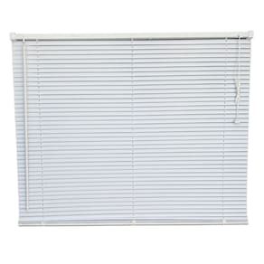 Persiana Horizontal PVC Block Branca 160 (L) x 160 (A) Cm Lâminas Alta Cobertura e Kit de Instalação