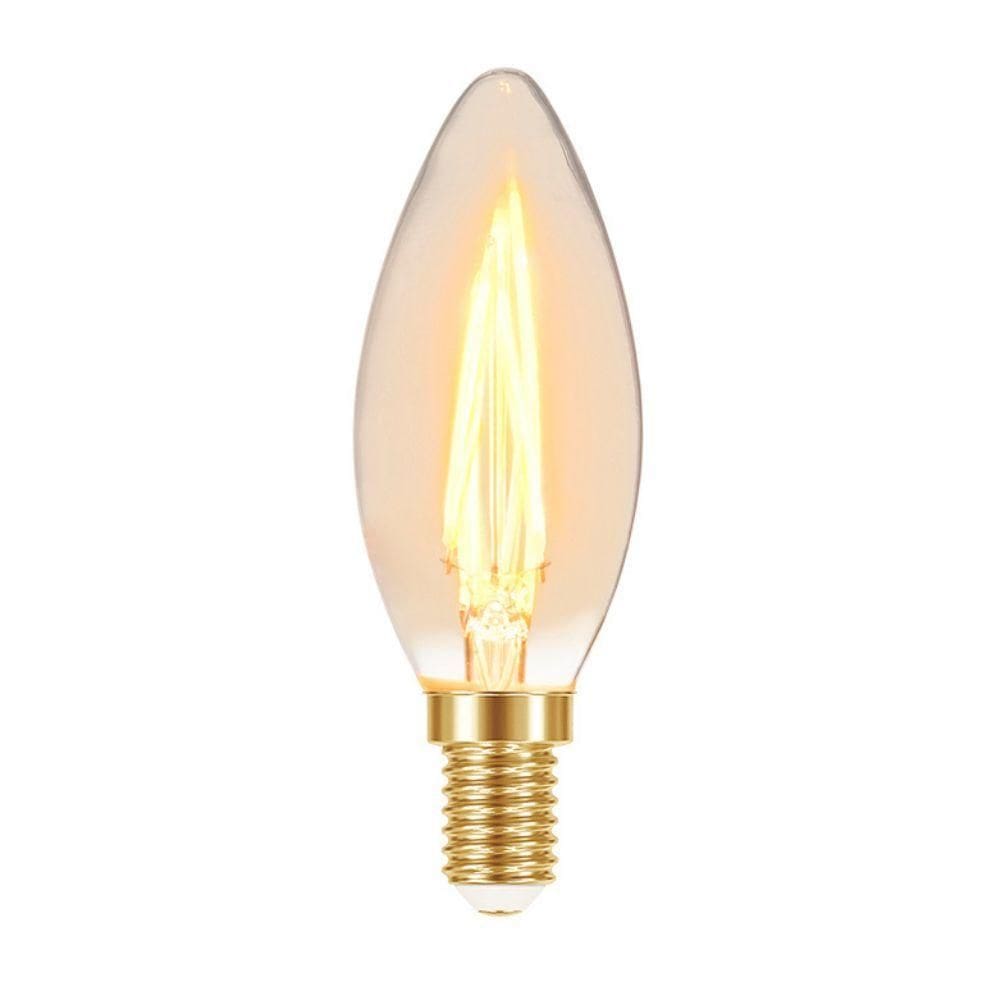 Lâmpada Led Filamento Vela B35 âmbar E14 Taschibra 110v