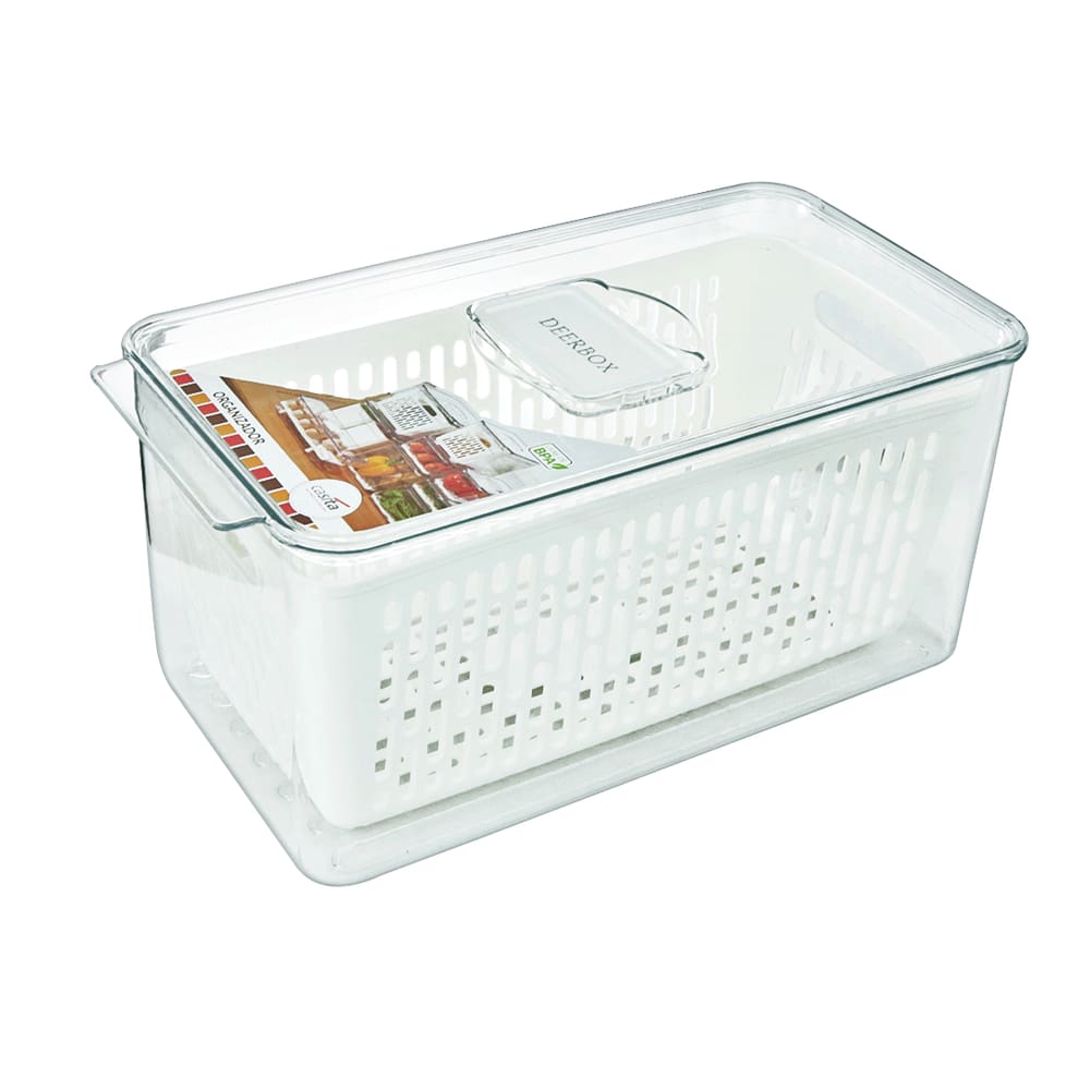 Organizador De Geladeira Plástico Para Frutas E Legumes 5,7L