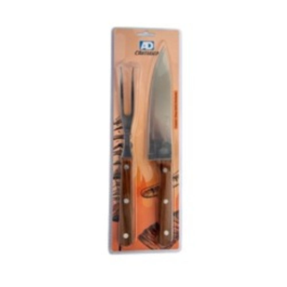 Kit Churrasco 2 Pcs Garfo/Faca - Ad