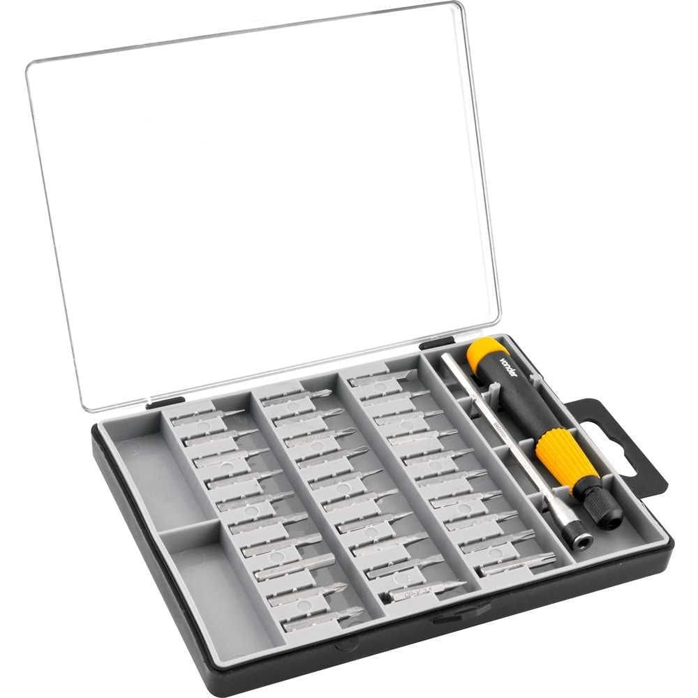 Jogo de bits/ponteiras de precisão com 32 peças encaixe sextavado 4 mm VONDER