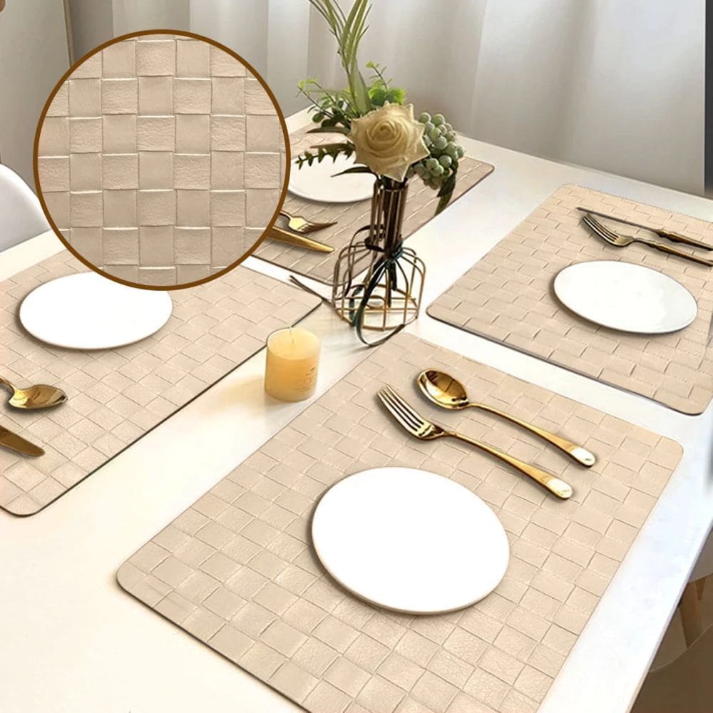 4 Jogo Americano Botte Alto Padrão Impermeável Bg Pvc