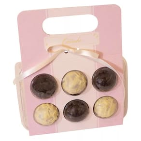 Embalagem para Brigadeiro Maleta Blister (Com Carinho) Ideal Para 6 Doces 20 Peças - Idea 4536