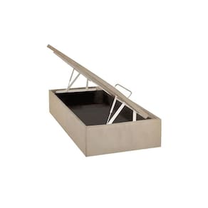 Cama Box Baú Solteiro Universal Suede Clean (88x188x39) - Ortobom