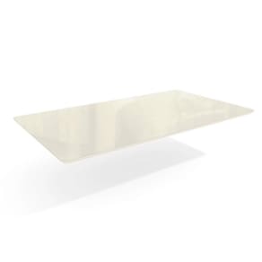 Tampo Mesa Sala de Jantar Madeirado c/ Vidro TA26 Retangular 90x160cm Off White/Off White - Kappesberg