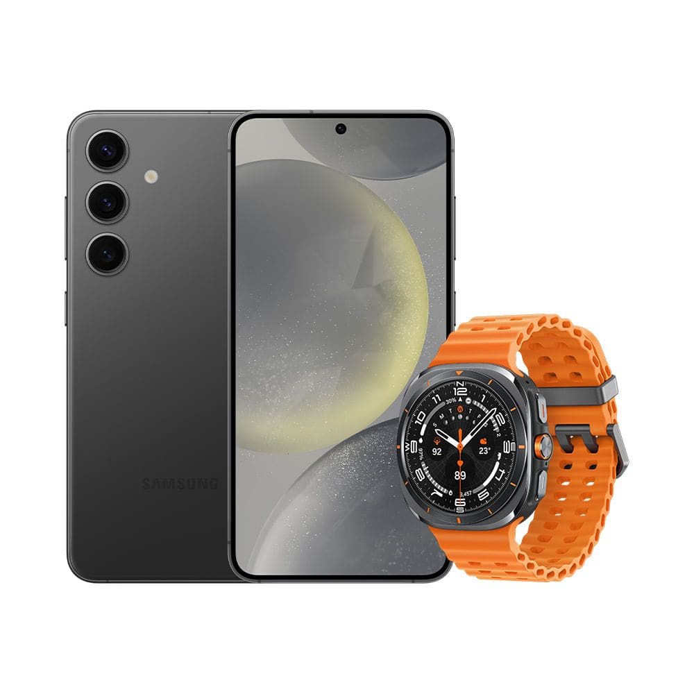 Combo S24 FE (256GB) - Grafite + Galaxy Watch Ultra LTE 47mm - Titânio Cinza