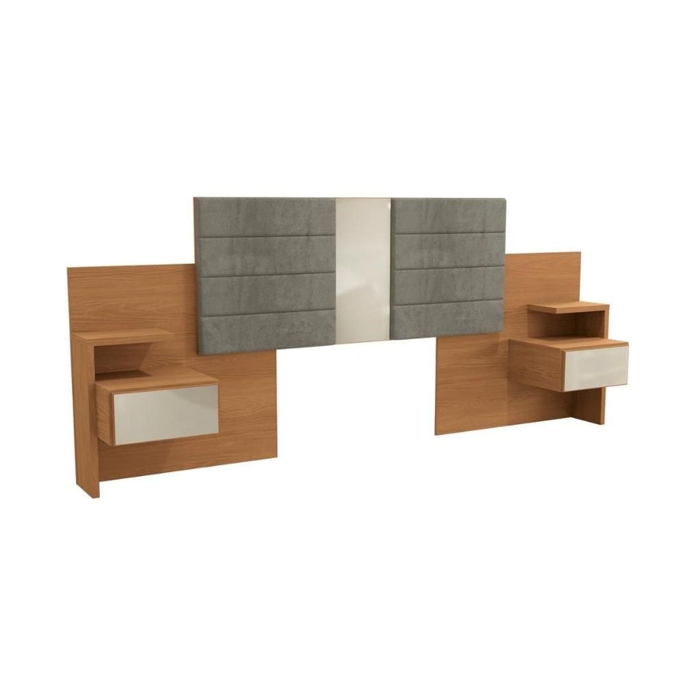 Cabeceira Cama Box Madeirado Casal/Queen G290 c/ 2 Gavetas Canela - Kappesberg