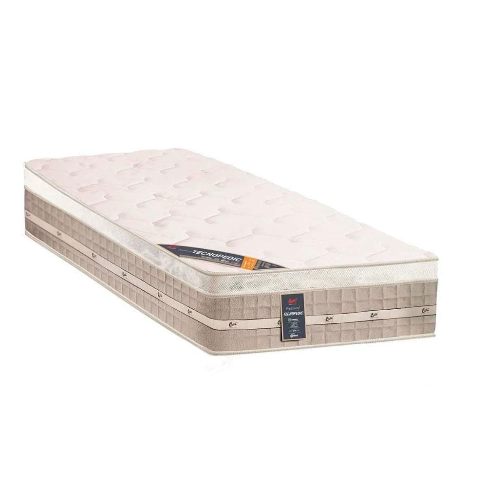 Colchão Solteiro p/ Hotelaria Bonnel Premium Tecnopedic Euro Pillow (78x188x30) - Castor
