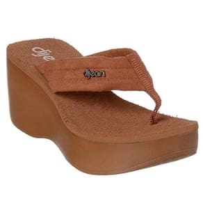 Tamanco Dijean Plataforma Detalhe Feminino - Marrom