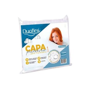 Capa Travesseiro CP0100 Percal 200 Fios Impermeável (50x70x10) - Duoflex