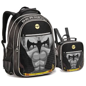 Kit Mochila e Lancheira Creche Infantil Hérois
