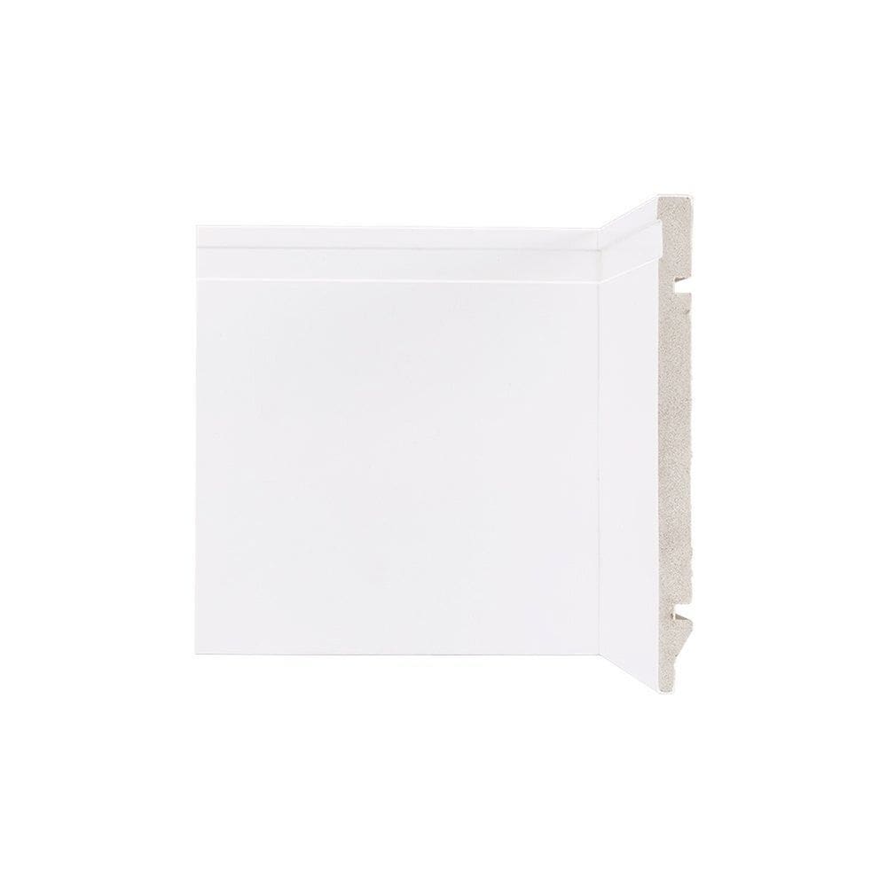 Rodapé de Poliestireno Frisado 200cm X 15mm X 2,40m - caixa com 28,8 Unidade - Branco