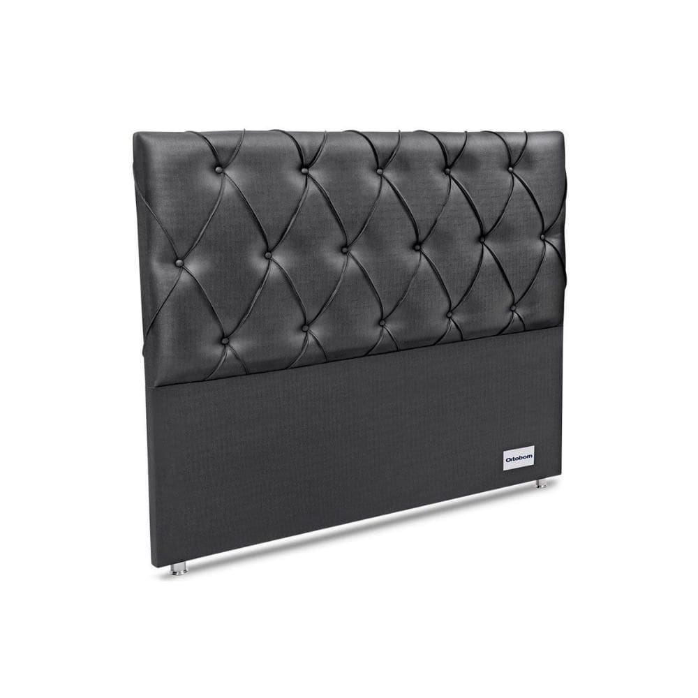 Cabeceira Cama Box Estofada Murat Facto Gray Queen - Courano Cinza - Ortobom
