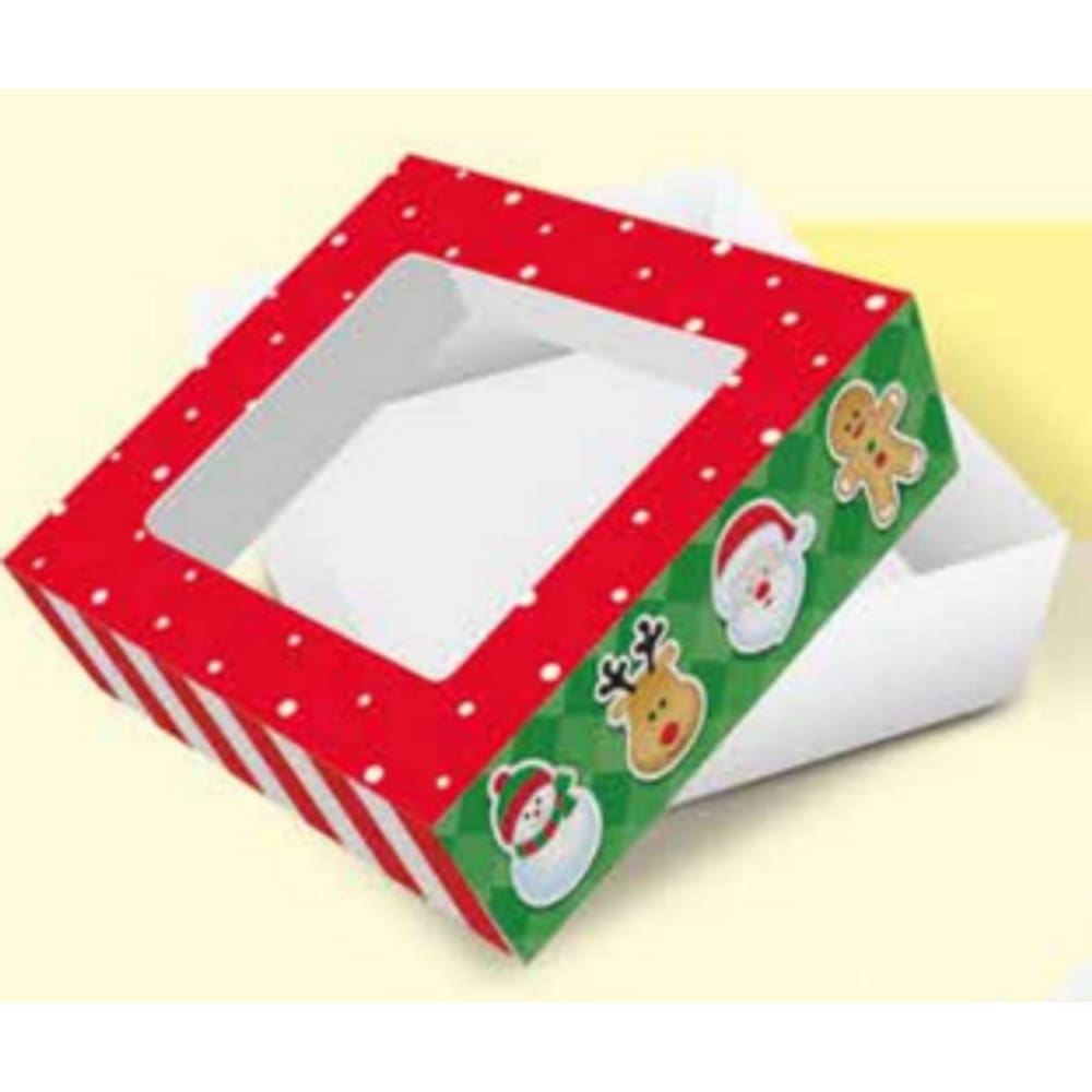 CAIXA PARA DOCES NATAL - 7,5 x 7,5 x 3,5 - 1 unidade