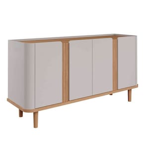Aparador Buffet com 4 Portas Eva Off White Nature