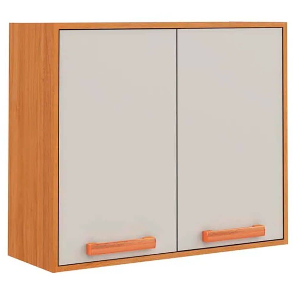 Armário Aéreo Napoles 80cm 2 Portas Itatiaia Cor Cinamomo Off White