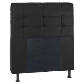 Cabeceira Paris Solteiro Suede Havaí Cor Preto