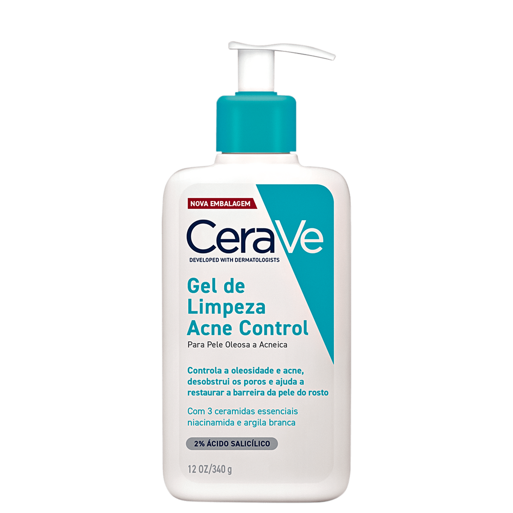 CeraVe Acne Control - Gel de Limpeza Facial 340g
