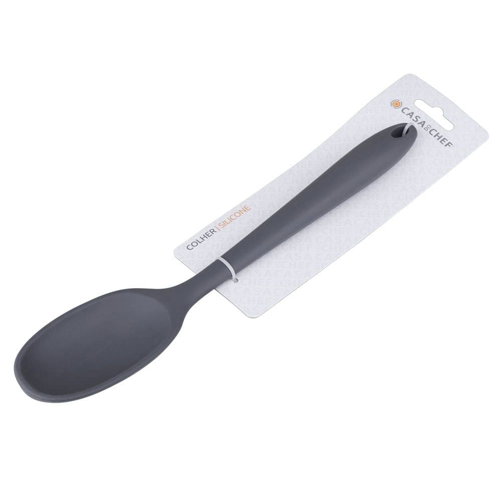 Colher de Servir Funda de Silicone Casa do Chef Easy Cinza