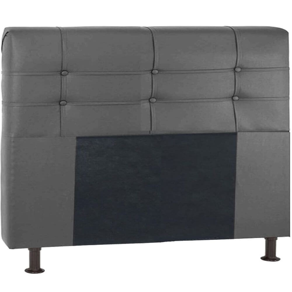 Cabeceira Queen Suede Paris Havaí Cor Cinza