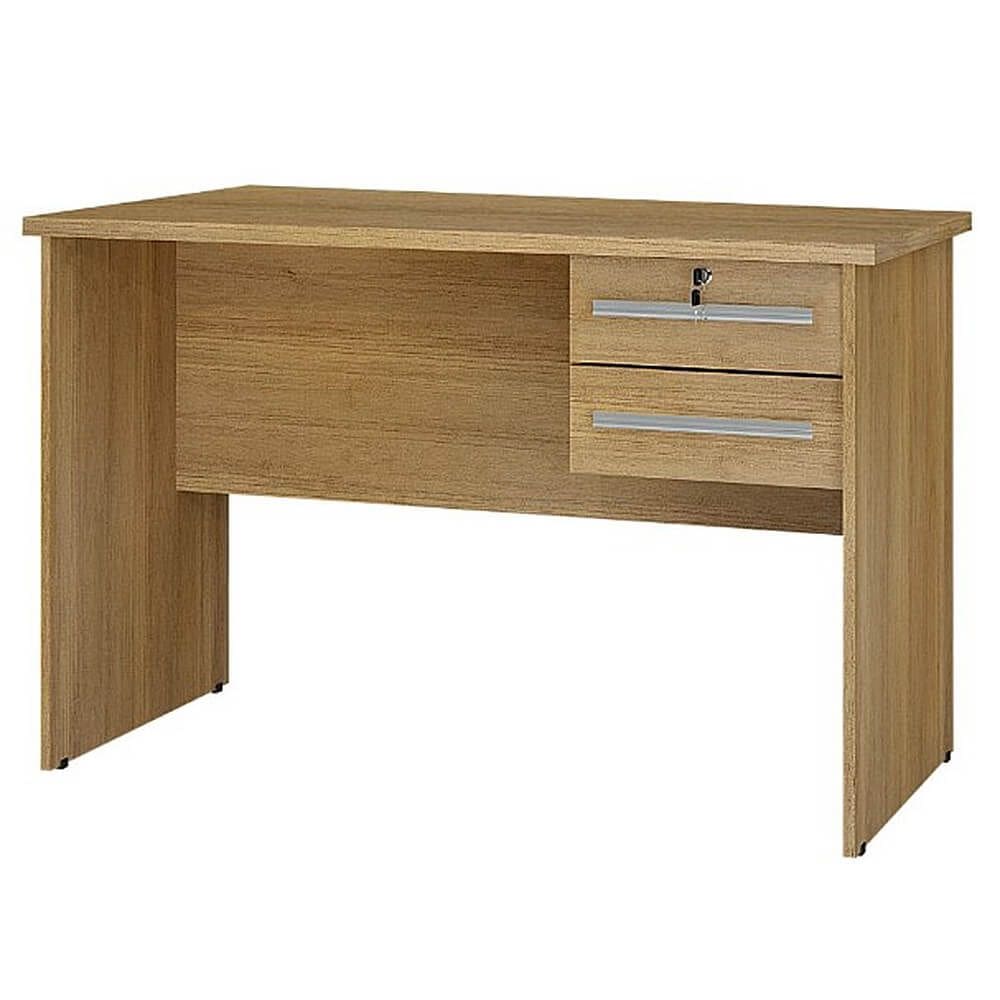 Mesa de Computador Escrivaninha 2 Gavetas Byte Cor Cinamomo