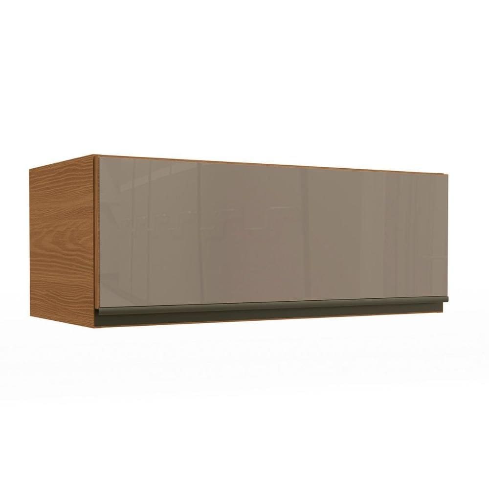 Armário Aéreo p/ Cozinha Maxxi G770 c/ 1 Porta Basculante c/ Vidro 80cm Canela - Kappesberg