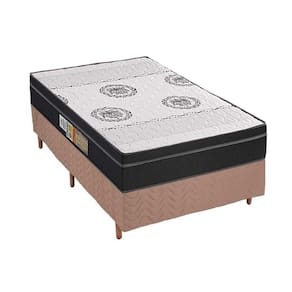 Conjunto Box Solteiro: Colchão Anatômico Polar D28 Orthoface Firme + Base CRC Suede Clean (88x188)