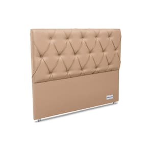 Cabeceira Cama Box Estofada Murat Facto Clean Casal - Courano Bege - Ortobom