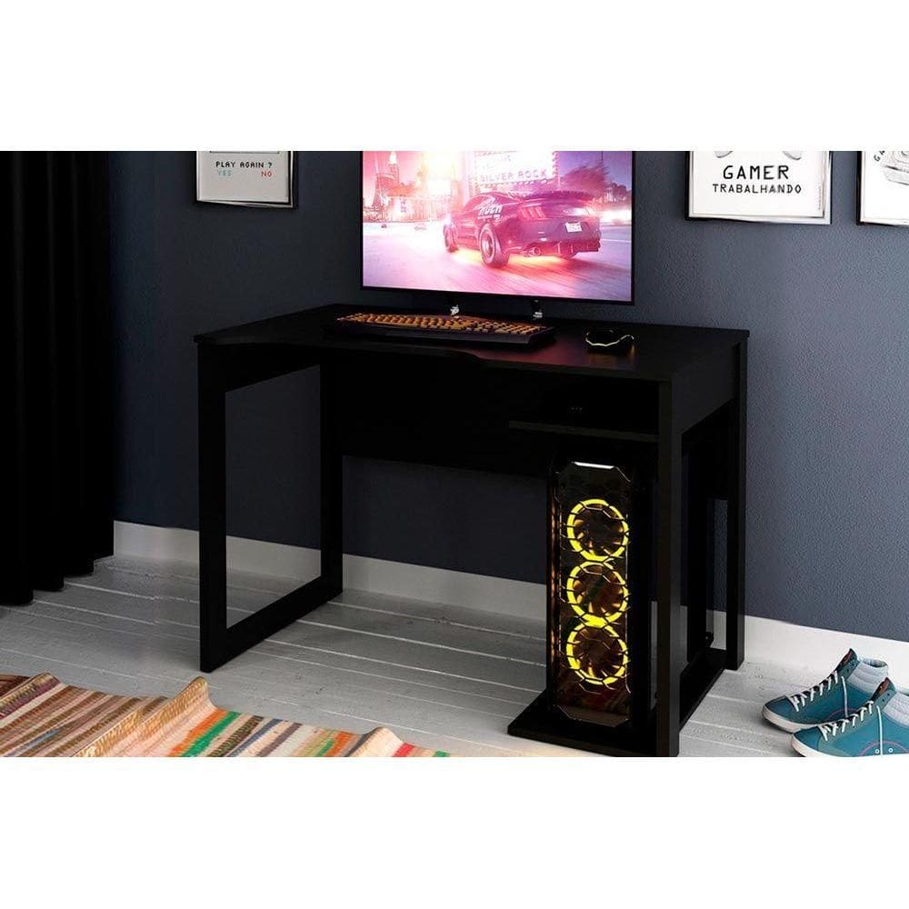 Mesa de Computador Gamer ME4161 Preto - Tecno Mobili