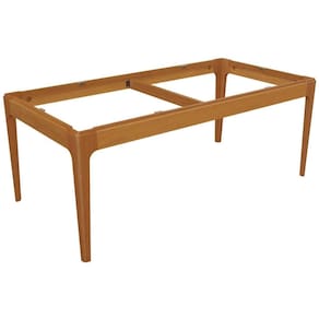 Base de Mesa p/ Cozinha Mira BAM004-CA Madeira Maciça s/ Tampo Carvalho - Kappesberg