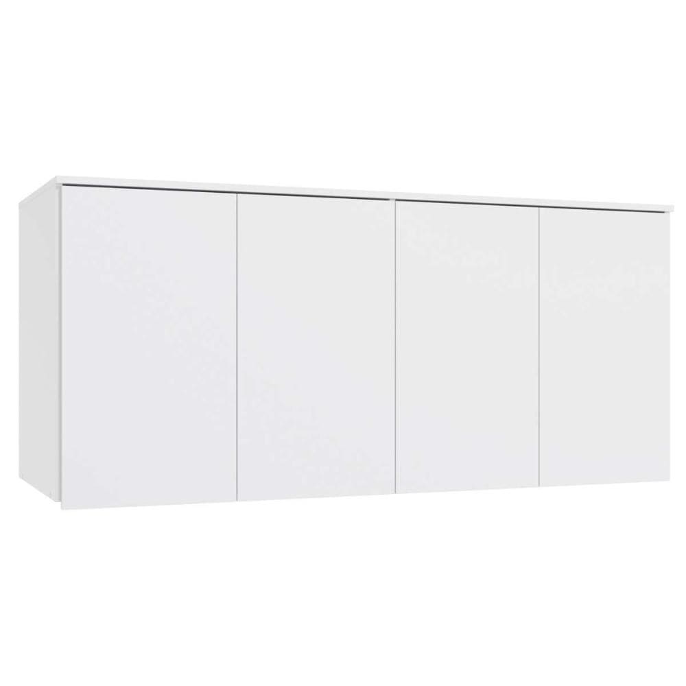 Armário Ponte Modulado Aéreo Casal N542 Adapt c/ 4 Portas Branco - Kappesberg
