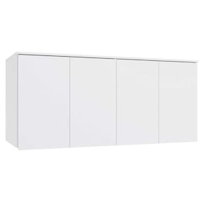 Armário Ponte Modulado Aéreo Casal N542 Adapt c/ 4 Portas Branco - Kappesberg